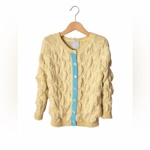 Paint by Numbers Golden yellow Cardigan. Great Condition. Size 6